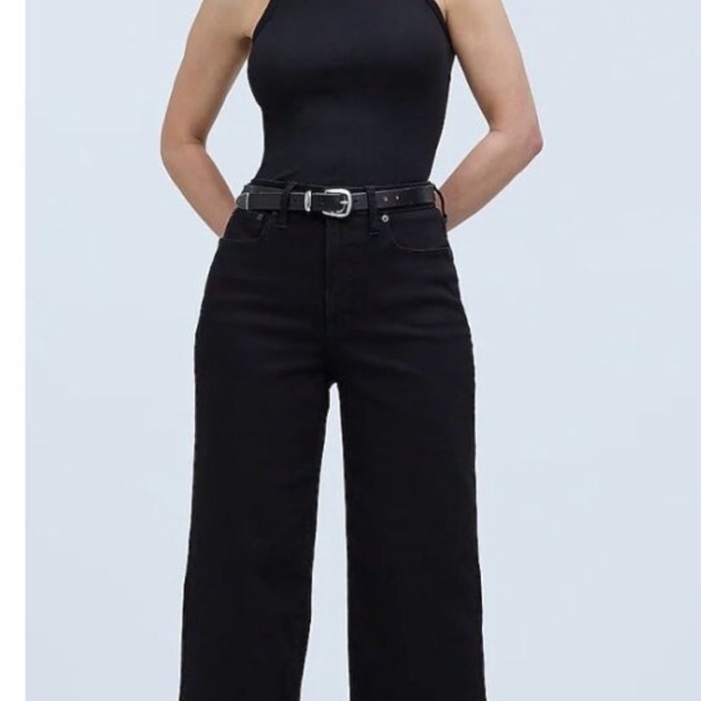 Madewell Black Curvy Perfect Vintage Wide Leg Women's Jeans Size 32